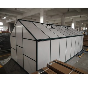 coucheta 8x16 FT Greenhouse for Outdoors, Polycarbonate Greenhouse with Roof Vent, Enhanced Aluminum Large Walk-in Green House for Garden Backyard - 1 of 2