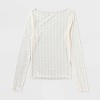 Women's Long Sleeve Boat Neck Henley Shirt - Wild Fable™ - 4 of 4