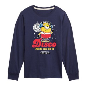 Boys' - Despicable Me Minions - Disco Made Me Do It Long Sleeve Graphic T-Shirt - 1 of 4