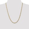 Black Bow Jewelry 4mm 14k Yellow Gold Solid Flat Figaro Chain Necklace - 2 of 4