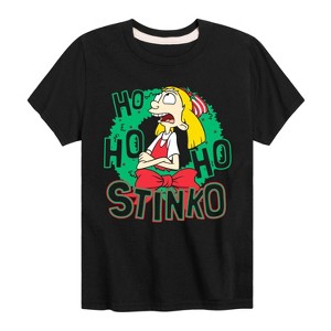 Boys' - Hey Arnold! - Ho Ho Ho Stinko Short Sleeve Graphic T-Shirt - 1 of 4