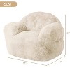 GustoWave Extra Large Bean Bag Chair for Bedroom & Living Room, Beige - 2 of 4