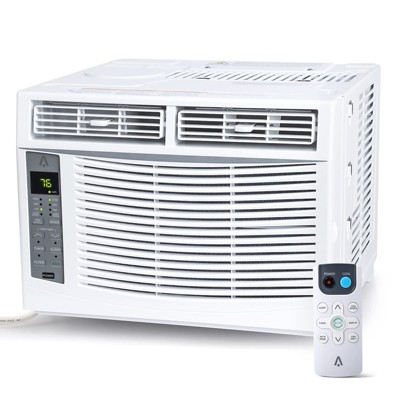 6,000 BTU Window AC Unit for 250 Sq.Ft, 115V, Remote, 24H Timer, 50dB Quiet, Easy Install