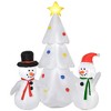YOOCOZZ  Christmas Decor Accessories - 6ft Inflatable Xmas Tree Decorations and Snowmen, Outdoor Blow-Up Yard Xmas Decor with LED Lights Display - 2 of 4
