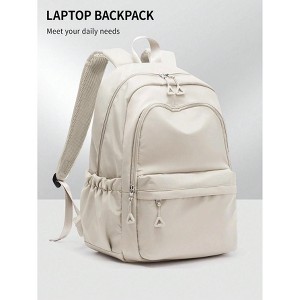 HTUTWOO Backpack Fits 14/15 Inch Laptop,Classical Casual Daypack Backpack Lightweight School Bookbag,Anti Theft Laptop Backpack, Back to School - 1 of 4