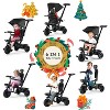 Kinder King Baby Stroller Tricycle, 6 in 1 Kids Trike w/Adjustable Push Handle, Rotatable Seat - 2 of 4