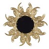 HomeRoots 37" Gold Abstract Sunburst Iron Framed Accent Mirror - 4 of 4