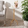 Myrna Accent Table - Gold/White Granite - Safavieh. - 2 of 4