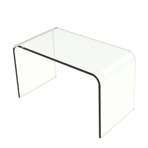 Clear Acrylic Nightstand with 1 Clear Storage Drawer