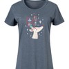 Women's - Instant Message - Christmas Reindeer Antlers Are Ornament Hangers Graphic T-shirt Dress - 2 of 4
