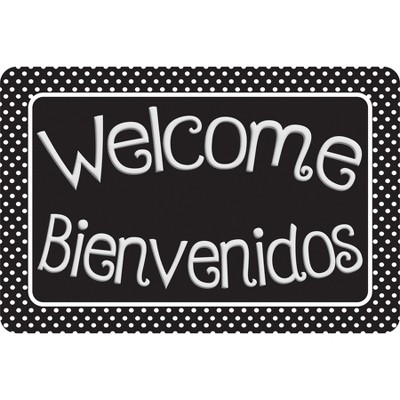 Ashley Productions® The Original Fun Mat™, Welcome Mat, 15.5" x 23.5", Bienvenidos Welcome