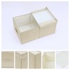 REGALWOVEN Fabric Collapsible Spacious Versatile Storage Bin with Lid and Handle 2 Pcs - 2 of 4