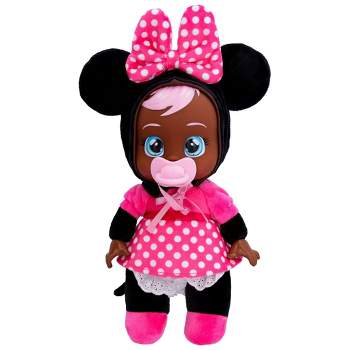 Cry Babies Disney 9" Plush Baby Doll Tiny Cuddles Inspired by Disney Minnie Mouse That Cry Real Tears