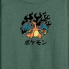 Women's - Pokémon - Charizard Flash Fire Lightweight French Terry Wide Neck Long Sleeve Shirt - 2 of 4