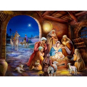 Sunsout Upon a Holy Night 300 pc Christmas Jigsaw Puzzle 60690 - 1 of 4