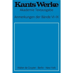 Anmerkungen Der Bände VI-IX - by  Immanuel Kant (Paperback) - 1 of 1