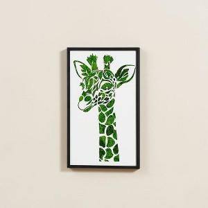 PAGED Eco-Friendly Preserved Moss Metal Wall Art for Living Room, Iron Frame Sculpture Framed Wall Art, Low-Maintenance Wall Decor for Nurseries - 1 of 4