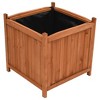 vidaXL Raised Bed Set of 2 Brown Firwood with Water-Based Paint, Large - 3 of 4