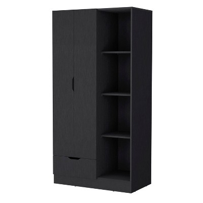 NicBex Armoire Wardrobe Closet Storage Cabinet with Doors for Bedroom