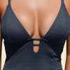 Women's Stylish Purple Plunging Neckline One-Piece Swimsuit - Cupshe - 2 of 4