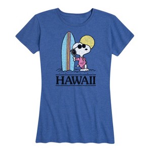 Women's - Peanuts - Hawaii Short Sleeve Graphic T-Shirt - 1 of 4