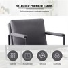 AndMakers 49.2 in. W Square Arm Linen Blend Modern Straight Sofa - 4 of 4