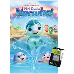 Trends International Not Quite Narwhal (2023) - Key Art Unframed Wall Poster Prints - 1 of 4