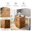Square Wood Coffee Table Block Table Of Cube Square End Table MDF+Sticker Material Cube Side Coffee Table-Cuddlewood - 3 of 4