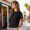 Dalix Womens Lil Smile Lightweight High Waisted Tee - 4 of 4