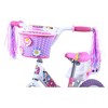 Titan Girl's Flower Princess BMX Bike for 4-9 Years Girls with Training Wheels 16 Inch Kids Toddler Bicycle with Utility Basket & Streamers - Pink - 4 of 4