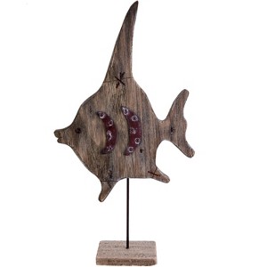 Beachcombers Large Angel Fish on Stand - 1 of 2
