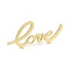 HomeRoots 10" Gold Cast Iron Love Tabletop Sign - 4 of 4