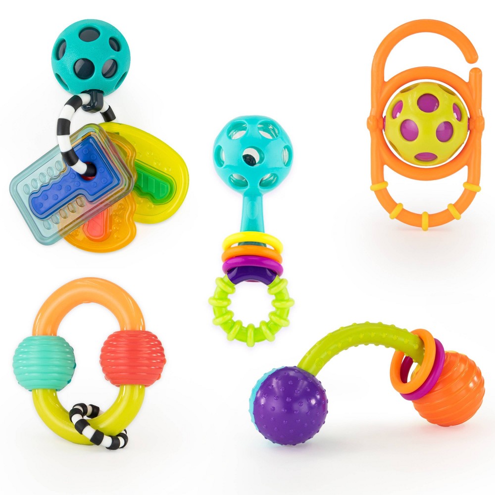 Photos - Rattle / Teether Sassy Toys Shake Rattle & Chew Gift Set - 5pc