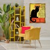 Stupell Industries Vintage Halloween Black Cat Floating Frame Canvas Art, Gold, 25" x 31" - 3 of 4