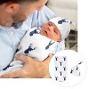 Sweet Jojo Designs Boy Newborn Baby Layette Gift Set Stag Blue and White 8pc - 2 of 4