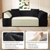 MYINDA 3-in-1 Convertible Sofa Bed, Deep Seat Couch - 3-Seater Sofa, Sparkling Chenille Chaise Lounge for Living Room, Studio,Office - 3 of 4