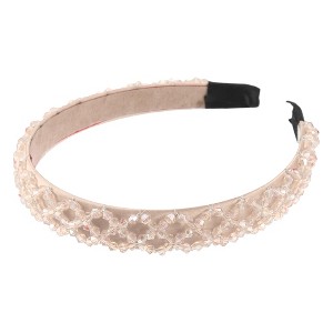 Unique Bargains Women's Bling Rhinestone Headband 0.79 Inch Wide 1 Pc - 1 of 4