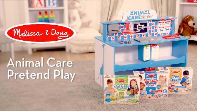Melissa & Doug Animal Care Veterinarian and Groomer Wooden Activity Center, 2 of 14, play video