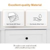 Rbied 68.9 in. H MDF Freestanding Linen Cabinet Bathroom Triangle Tall Cabinet with Adjustable Shelves, 3 Drawers - 4 of 4