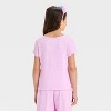 Girls' Short Sleeve Textured T-Shirt - Cat & Jack™ - 2 of 3