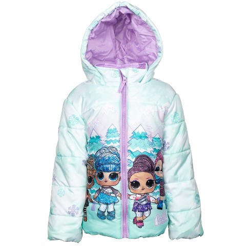 L.o.l. Surprise Miss Snow Figure 8 Prezzie Girls Zip Up Puffer Jacket Little Kid To Big Kid Target