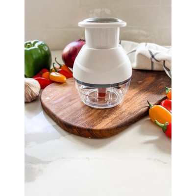 Compact White and Clear Plastic Multi Chopper