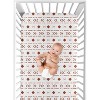 Sweet Jojo Designs Boy or Girl Gender Neutral Unisex Baby Fitted Crib Sheet Boho White and Orange - 4 of 4