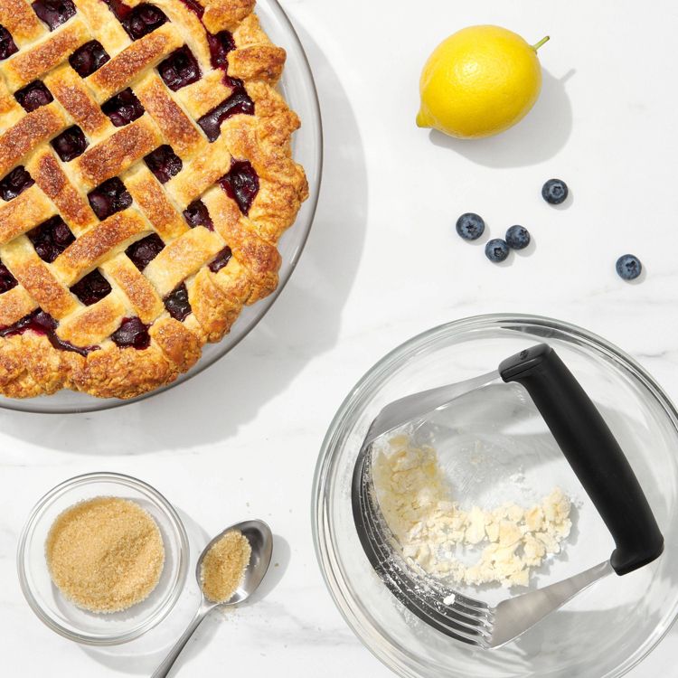 OXO Dough Blender with Blades: Stainless Steel Pastry Blender, Soft-Grip Handle, Dishwasher-Safe, Black, 4 of 4