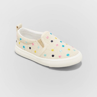 girls white slip on sneakers