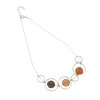 SOHI Women's Metallic Silver The Orb Collar Necklace - 2 of 4