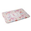 Deny Designs April Lane Art Bows Monogram Memory Foam Bath Mat - 2 of 4
