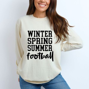Simply Sage Market Winter Spring Summer Football Garment Dyed Long Sleeve - 1 of 4