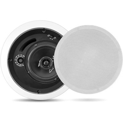 In-Wall/In-Ceiling Speaker for Home Audio with 70V Transformer, Rotary Tap Selector, 250W Peak