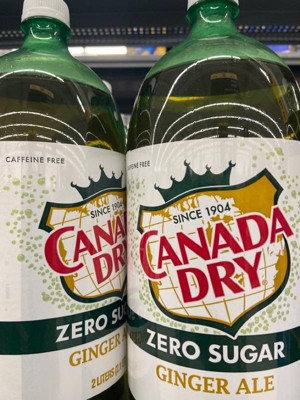 Canada Dry Zero Sugar Ginger Ale Soda Bottles - 6pk/16.9 Fl Oz : Target